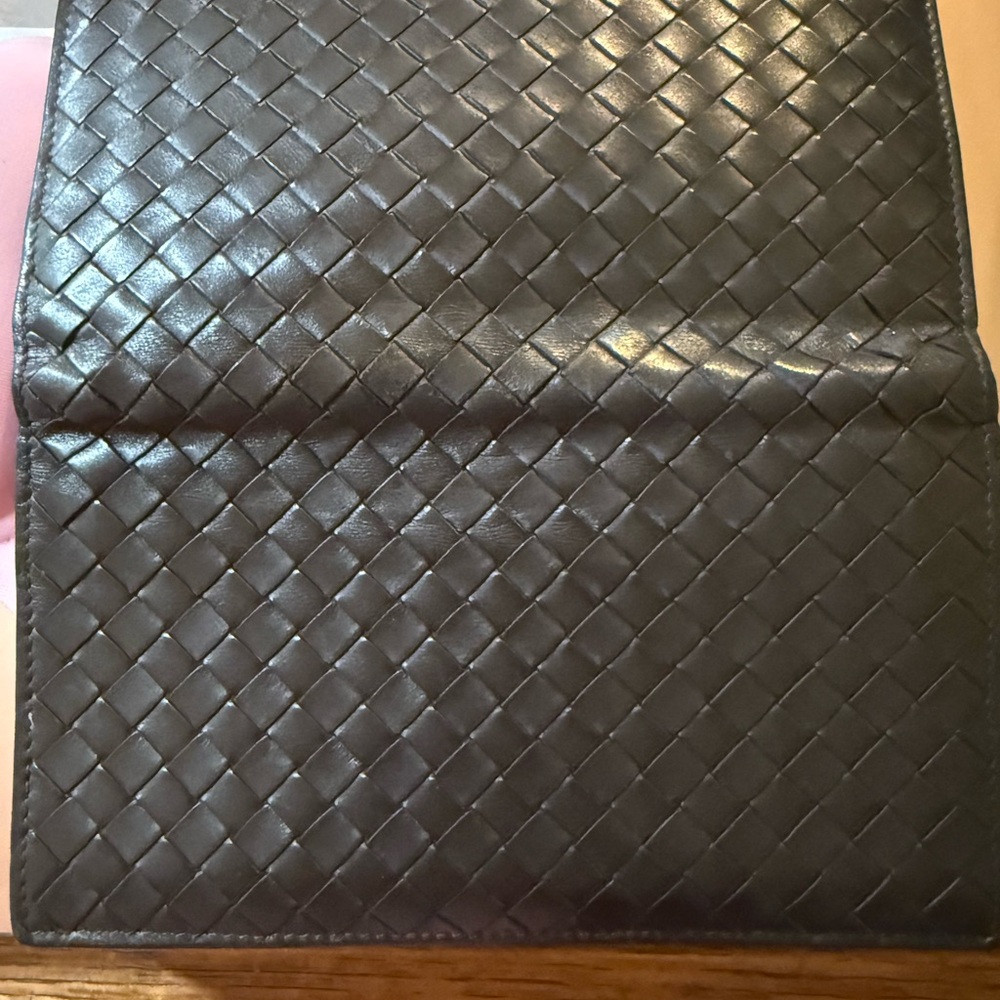Bottega Veneta Dark Brown Intrecciato Leather Wallet - Picture 2 of 7